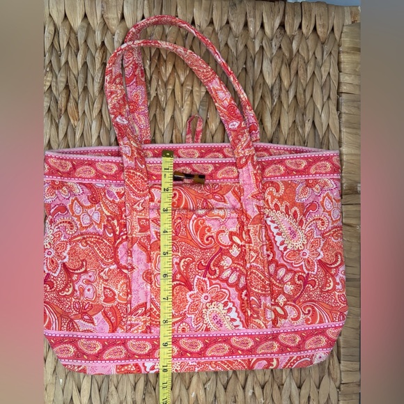 Vera Bradley Vibrant Pink Paisley Tote Bag - Picture 15 of 16